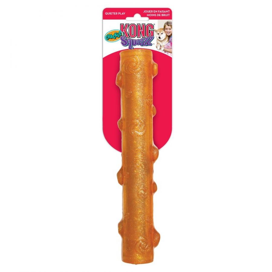 Picture of Kong J32307 Squeezz Crackle Stick Dog Toy - Medium