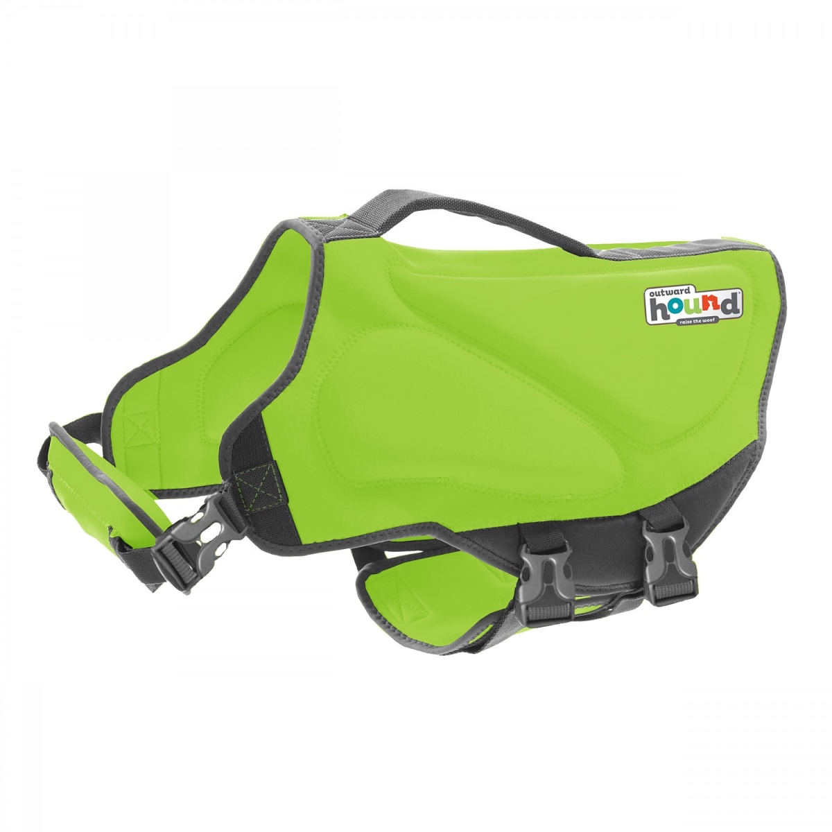 Picture of Outward Hound KY70369 33 - 44 in. Hound Dawson Swim Dog Life Jacket&#44; Green- Extra Large