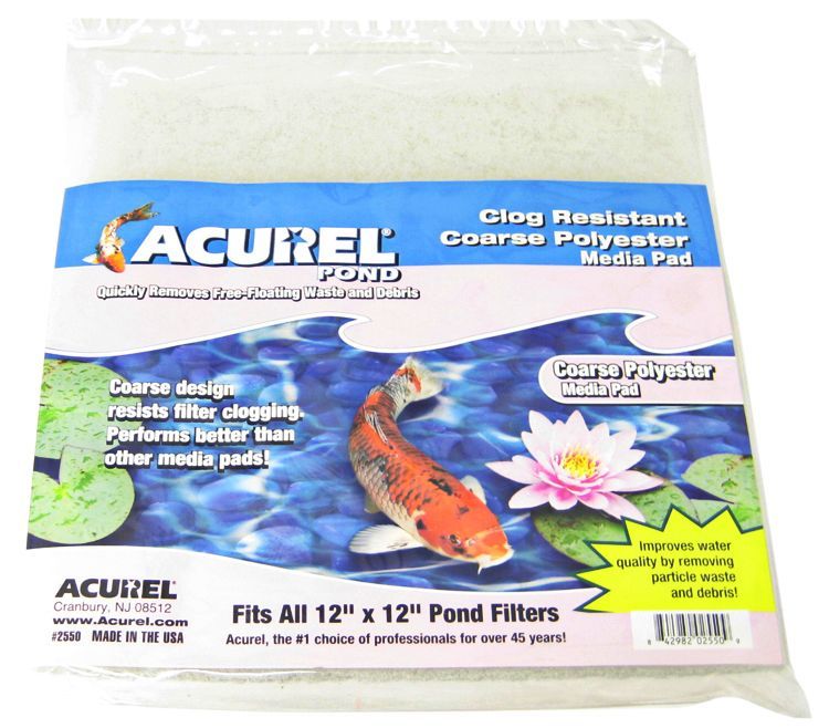 Picture of Acurel PC02550 12 x 12 in. Coarse Polyester Media Pad - Pond Filters