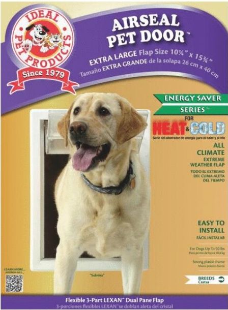 Picture of Ideal Pet Products PFP44122 Pet Door with Telescoping Frame&#44; Extra Large