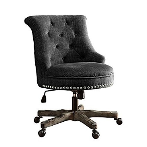 Picture of Linon Home DTcor 178403CHAR01U Charcoal Gray Sinclair Office Chair