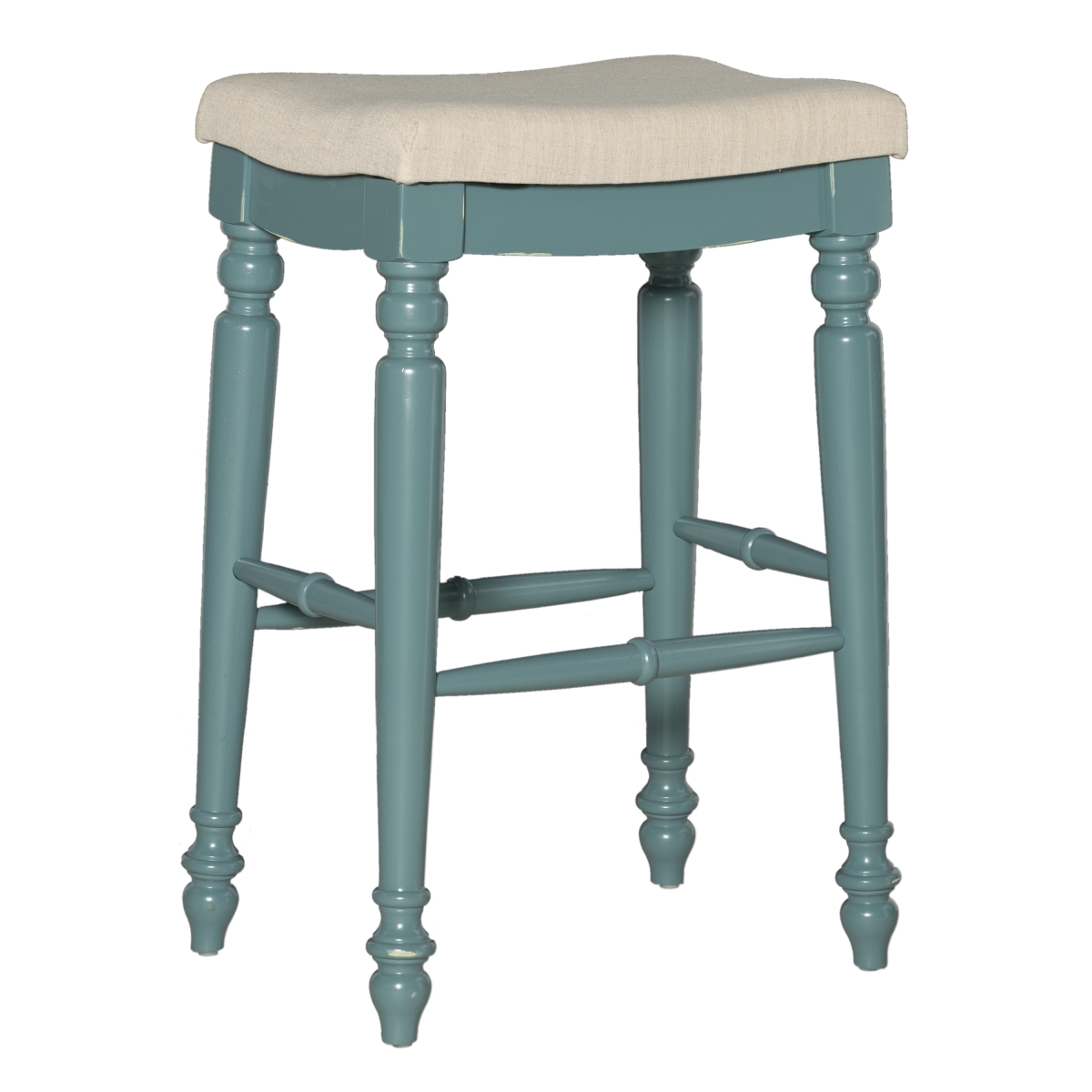 Picture of Linon Home Decor BS202BLUE01U 30 x 21 x 14.75 in. Marino Blue Backless Bar Stool