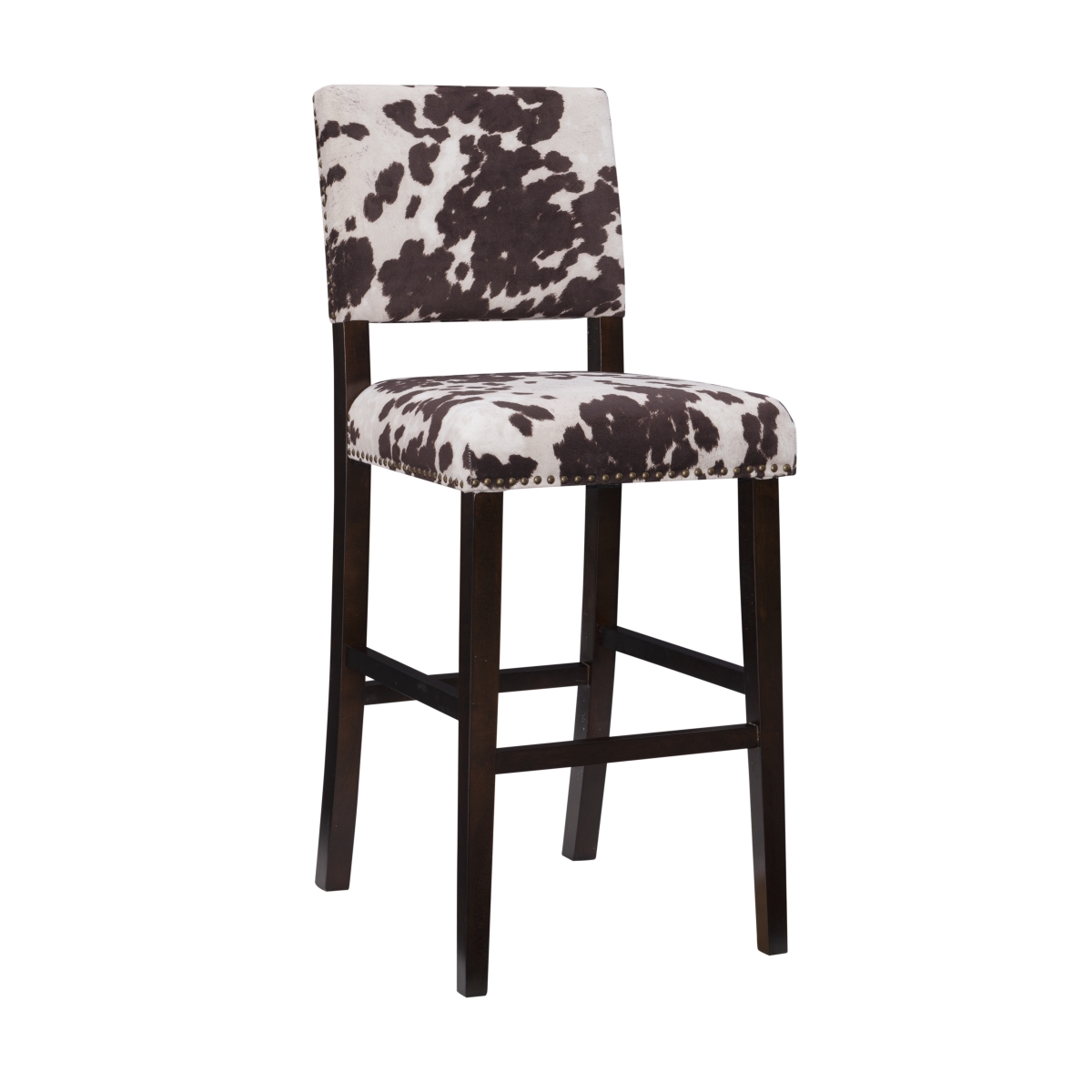 Picture of Linon Home Decor 14061UDD01U 44.75 x 19 x 22.5 in. Corey Udder Madness Manhattan Stain Bar Stool
