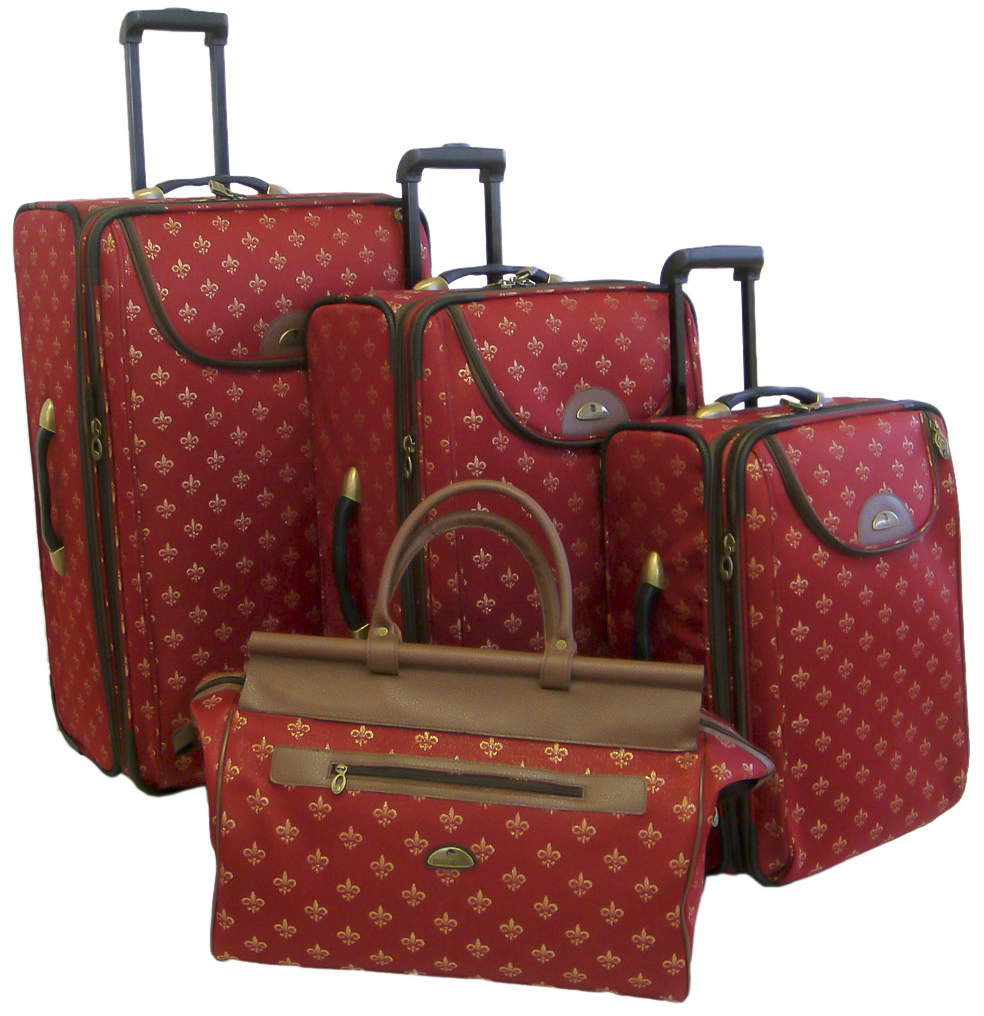 Picture of American Flyer 86400-4 MRED 4 - Piece Lyon Luggage Set&#44; Metalic Red