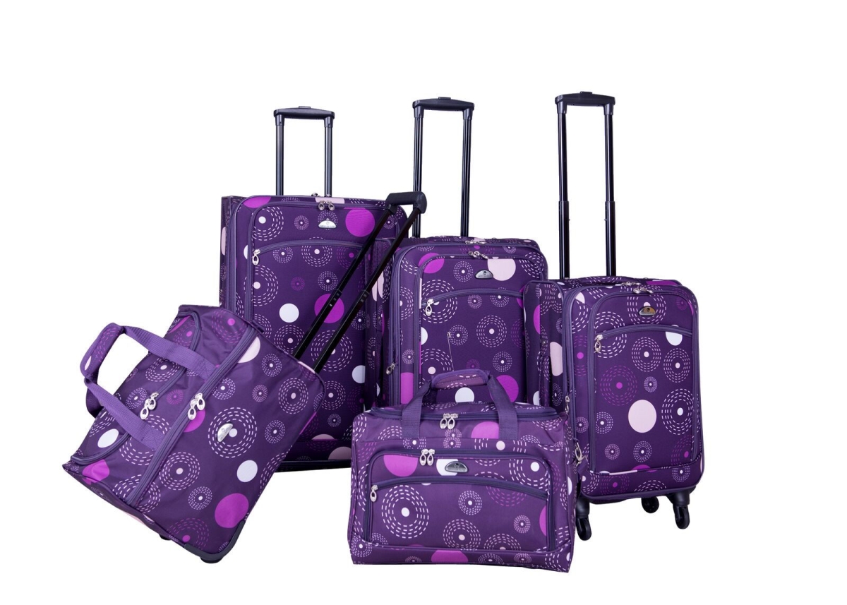 Picture of American Flyer 86800-5 PUR 5 - Piece Fireworks Spinner Luggage Set