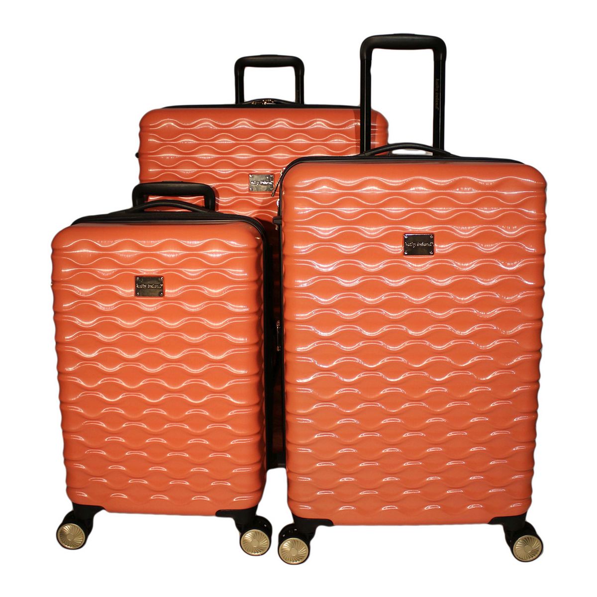 Picture of Kathy Ireland KI115-ST3-CRL Maisy Hardside Spinner Luggage Set, Coral - 3 Piece
