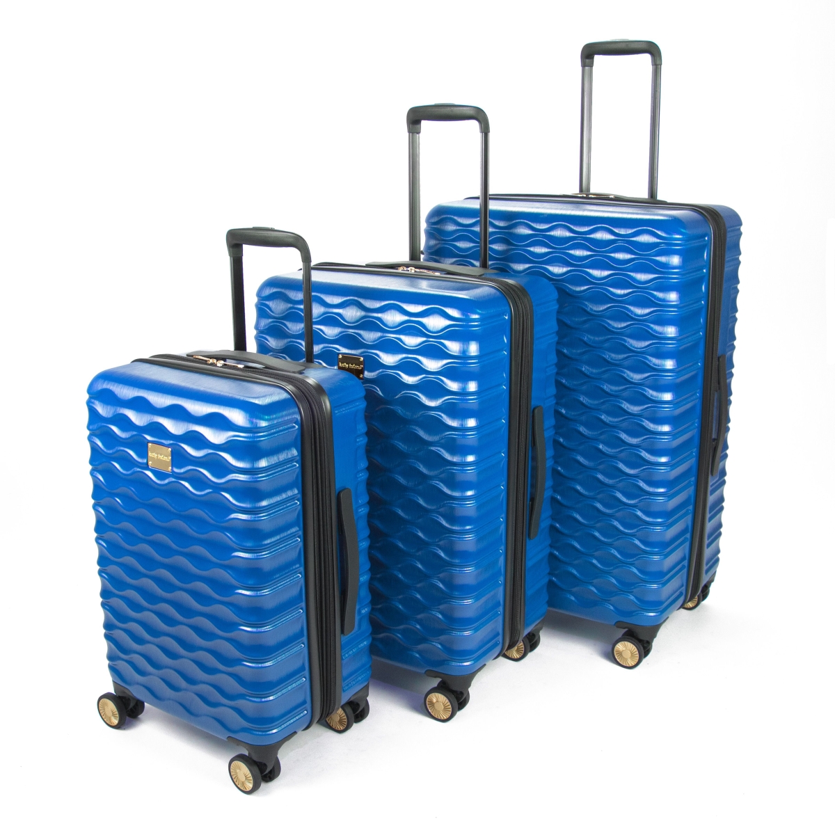 Picture of Kathy Ireland KI115-ST3-BLU Maisy Hardside Spinner Luggage Set, Blue - 3 Piece