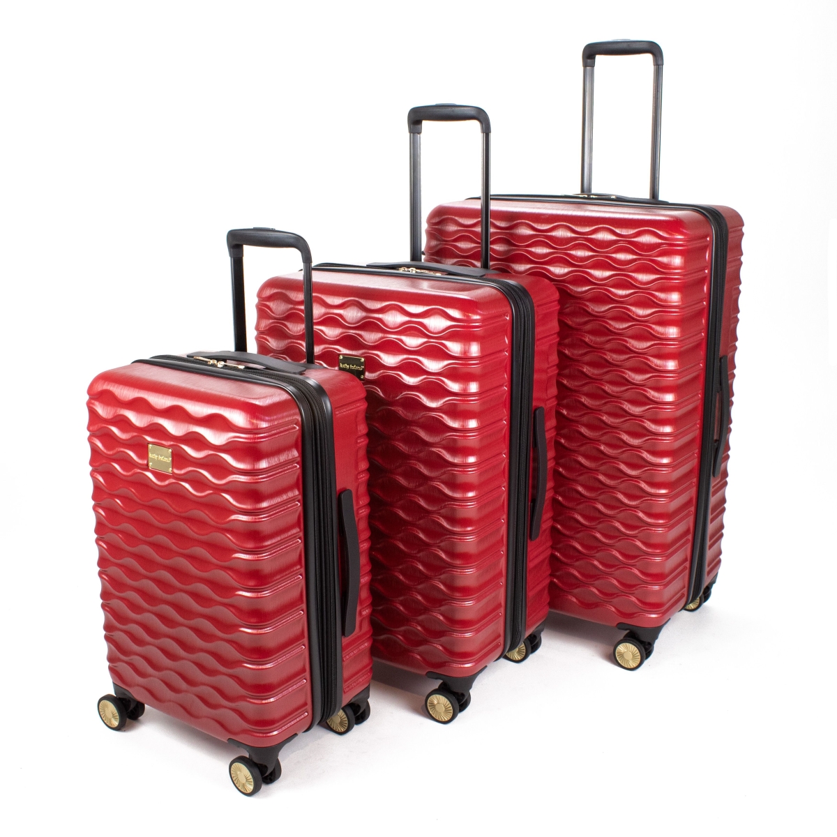 Picture of Kathy Ireland KI115-ST3-RED Maisy Hardside Spinner Luggage Set, Red - 3 Piece