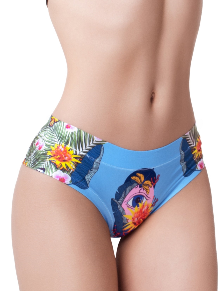 Slip Comfortable Panties with Impressive Prints - Botanic Panic - Eye - Small