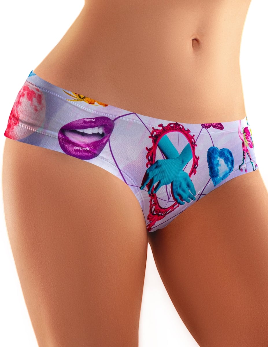 AAR-14 Slip Comfortable Panties with Impressive Prints - Art - Retro - Extra Large