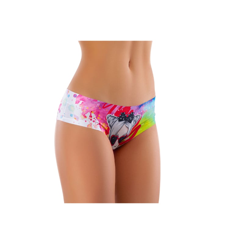 CCJ-13 Slip Comfortable Panties with Impressive Prints - Cabal - Jade - Large