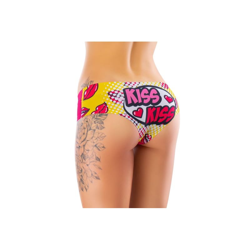 CIK-14 Slip Comfortable Panties with Impressive Prints - Intrigue - Kissberry - Extra Large
