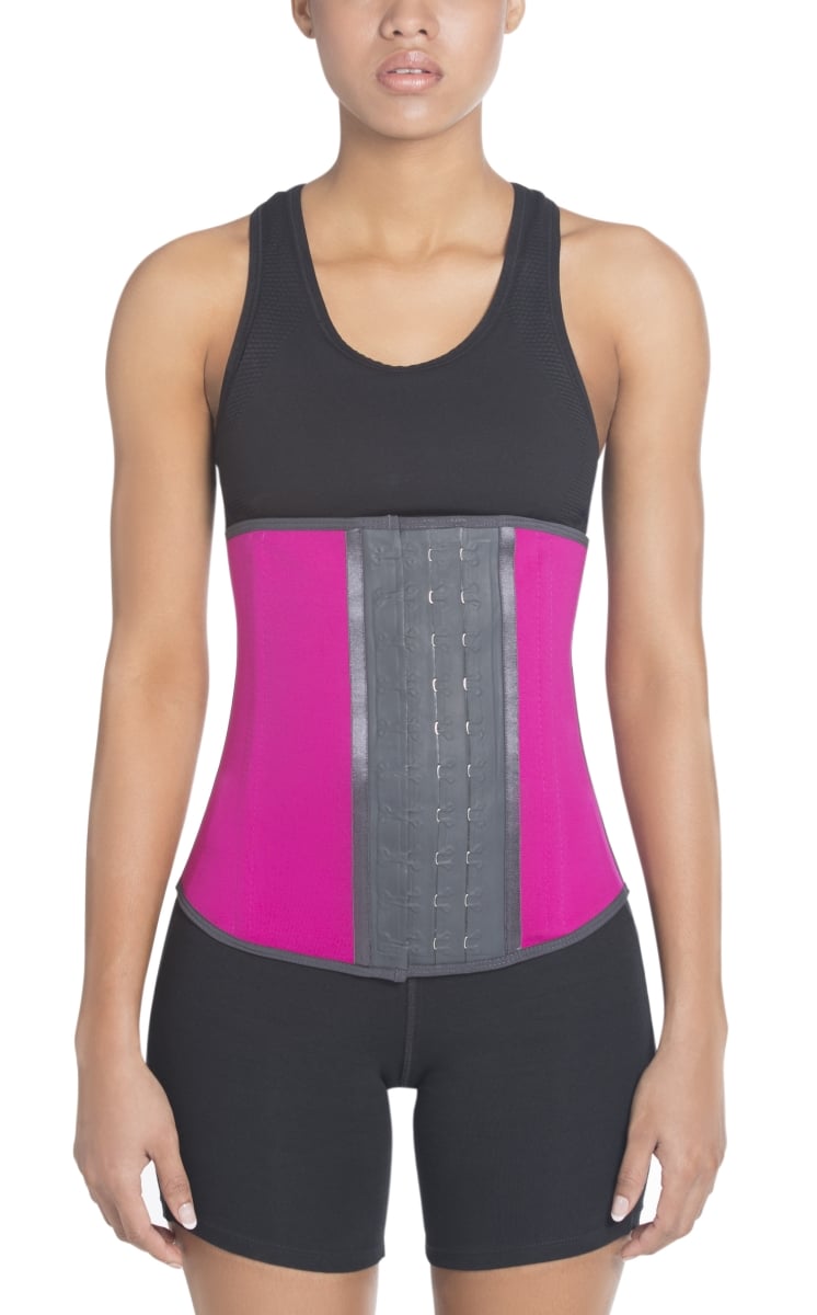 Latex Waist trainer - Fuchsia-18