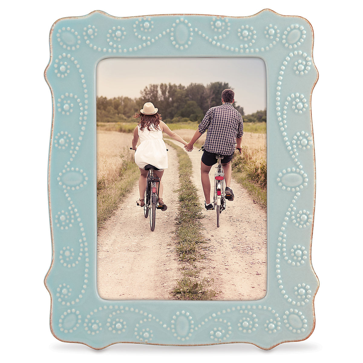 5 x 7 in. French Perle Ice Blue Frame