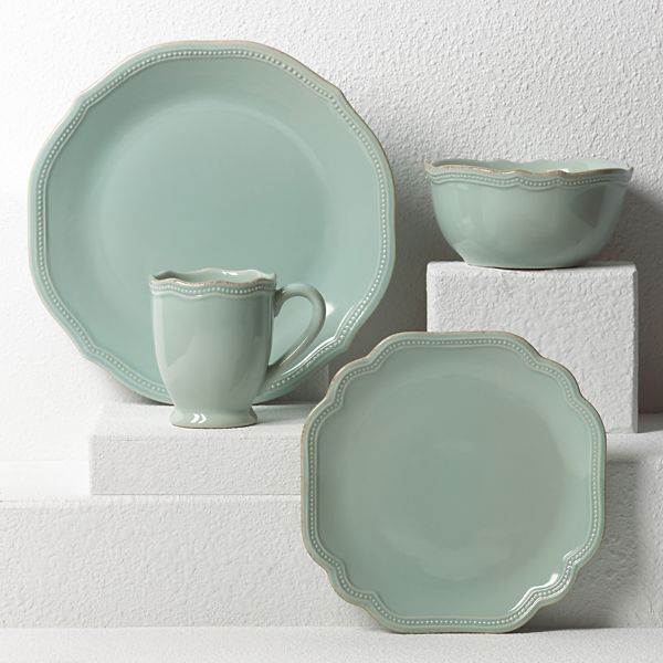 Picture of Lenox 855136 French Perle Bead Ice Blue Place Setting - 3 Piece
