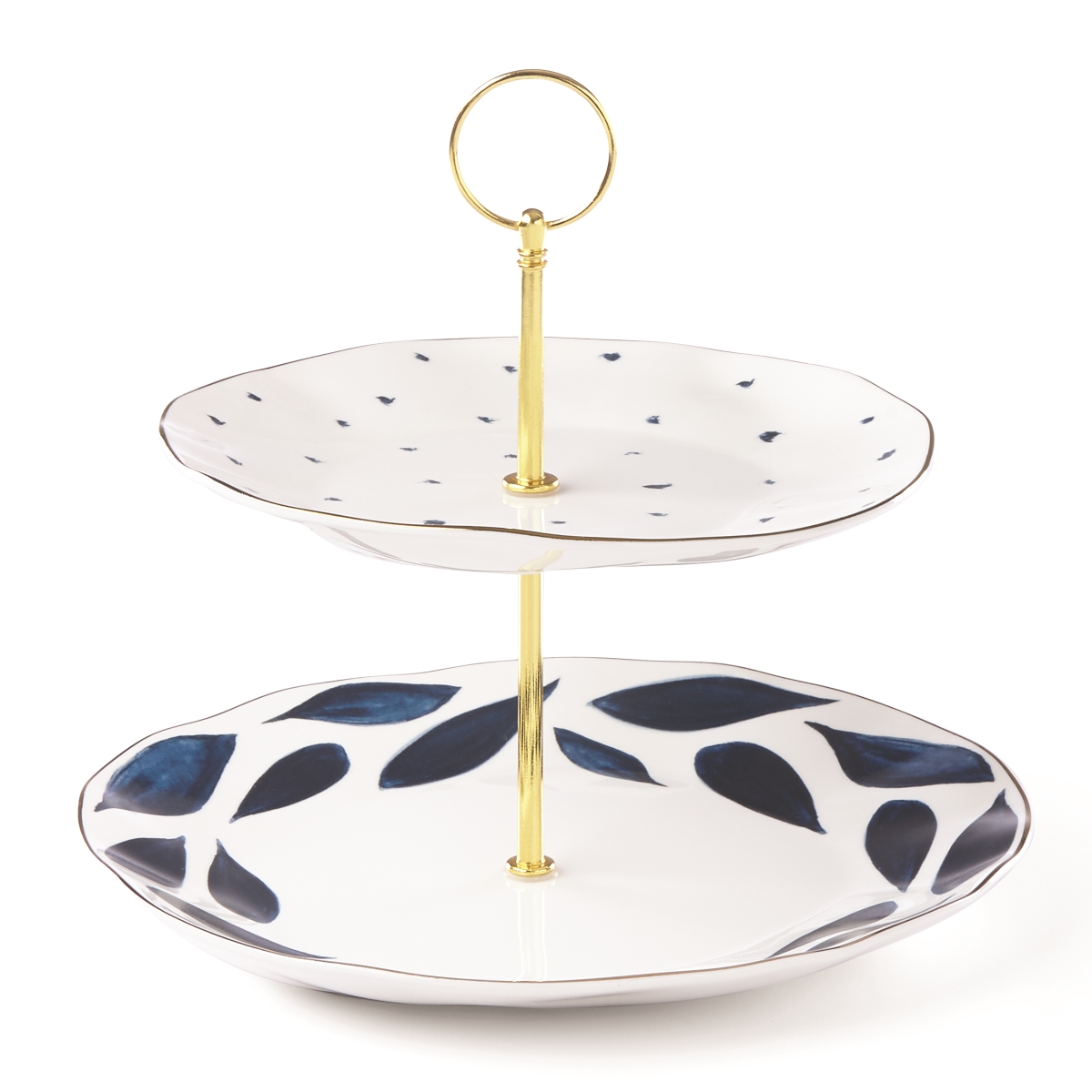 Picture of Lenox 890202 Blue Bay 2 Tiered Server, White