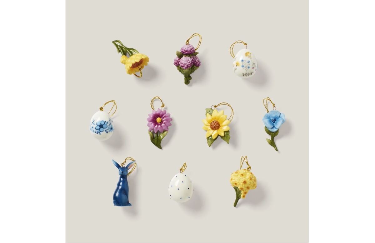 Picture of Lenox 893393 Floral Easter Ornament Set - 10 Piece