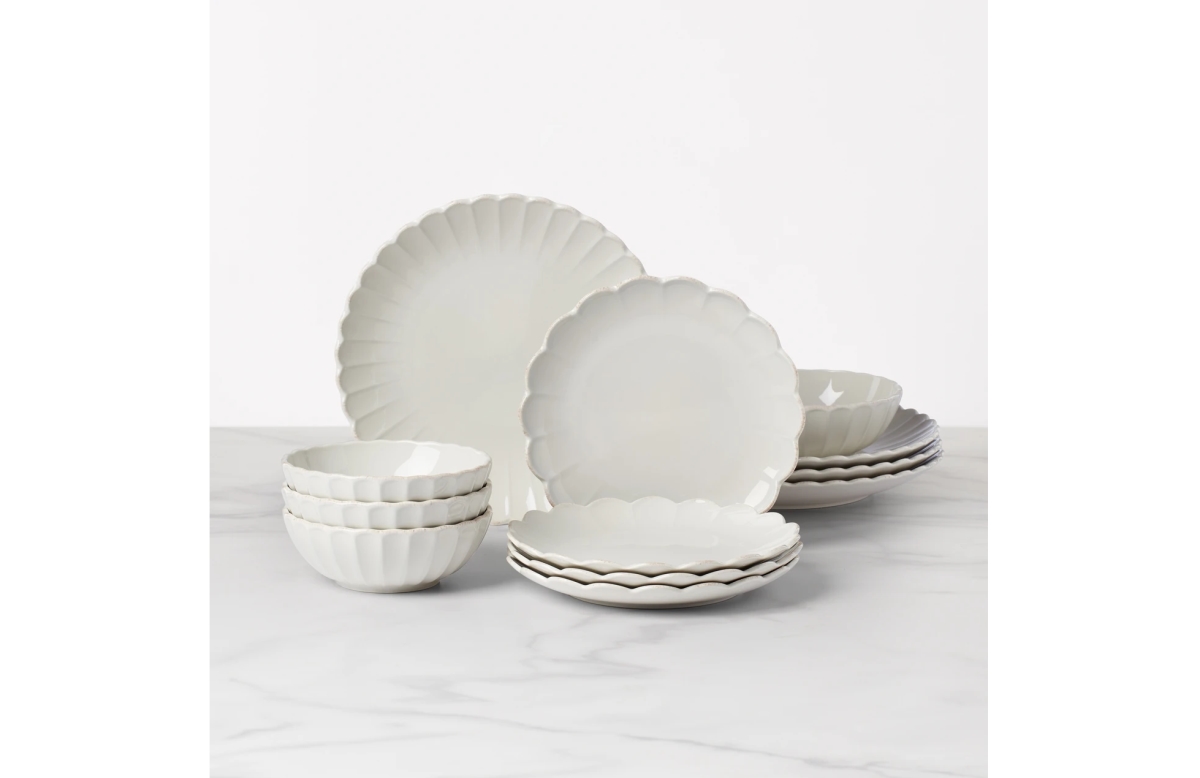 Picture of Lenox 893471 French Perle Scallop Dinnerware Set - 12 Piece
