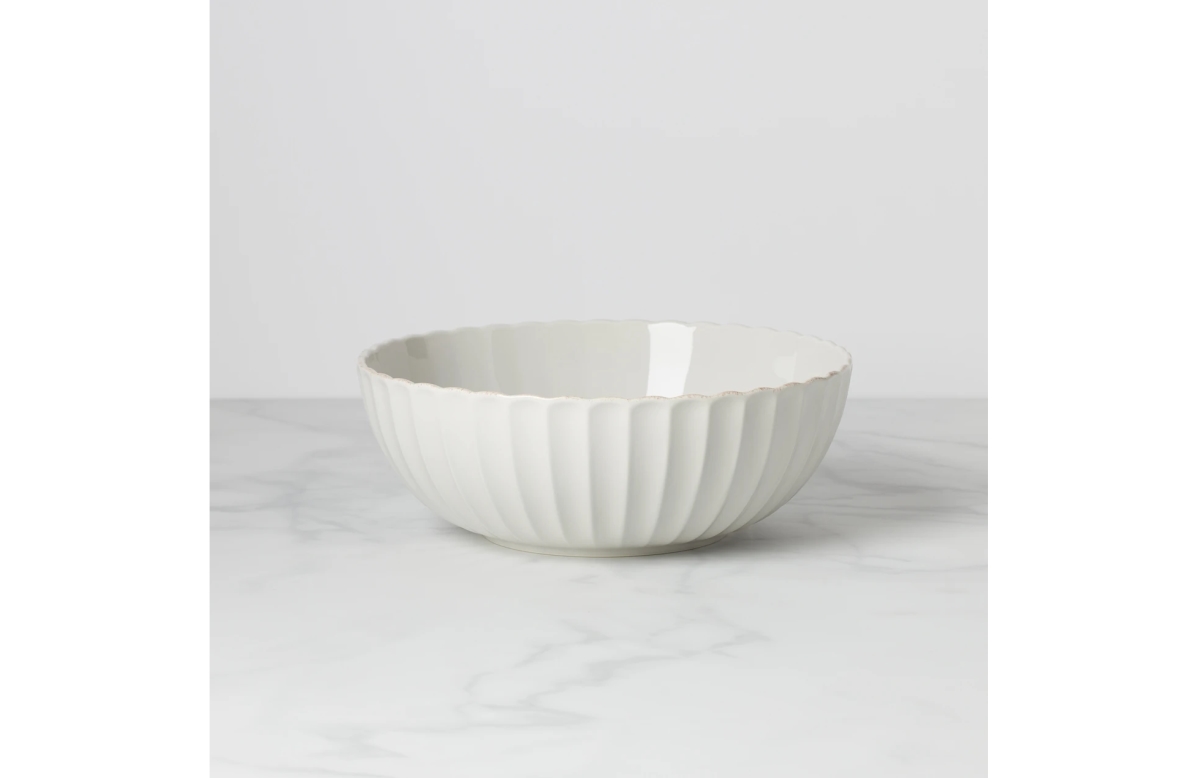 Picture of Lenox 893478 French Perle Scallop Serving Bowl