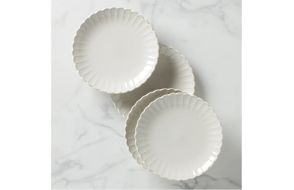 Picture of Lenox 893547 French Perle Scallop Dinner Plate Set - 4 Piece