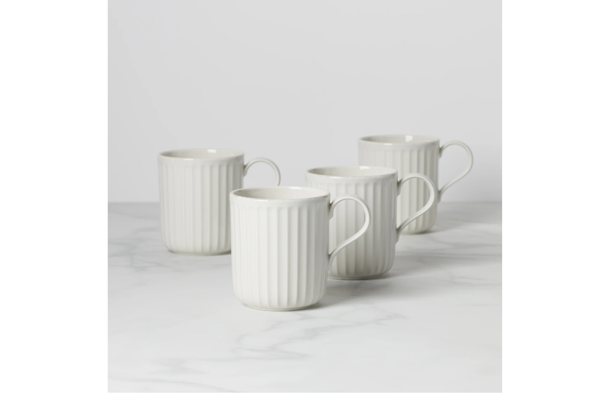 Picture of Lenox 893549 French Perle Scallop Mug Set - 4 Piece