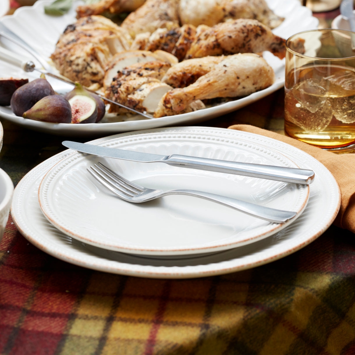 Picture of Lenox 895540 Vintage French Perle Scallop Flatware Set, 65 Piece