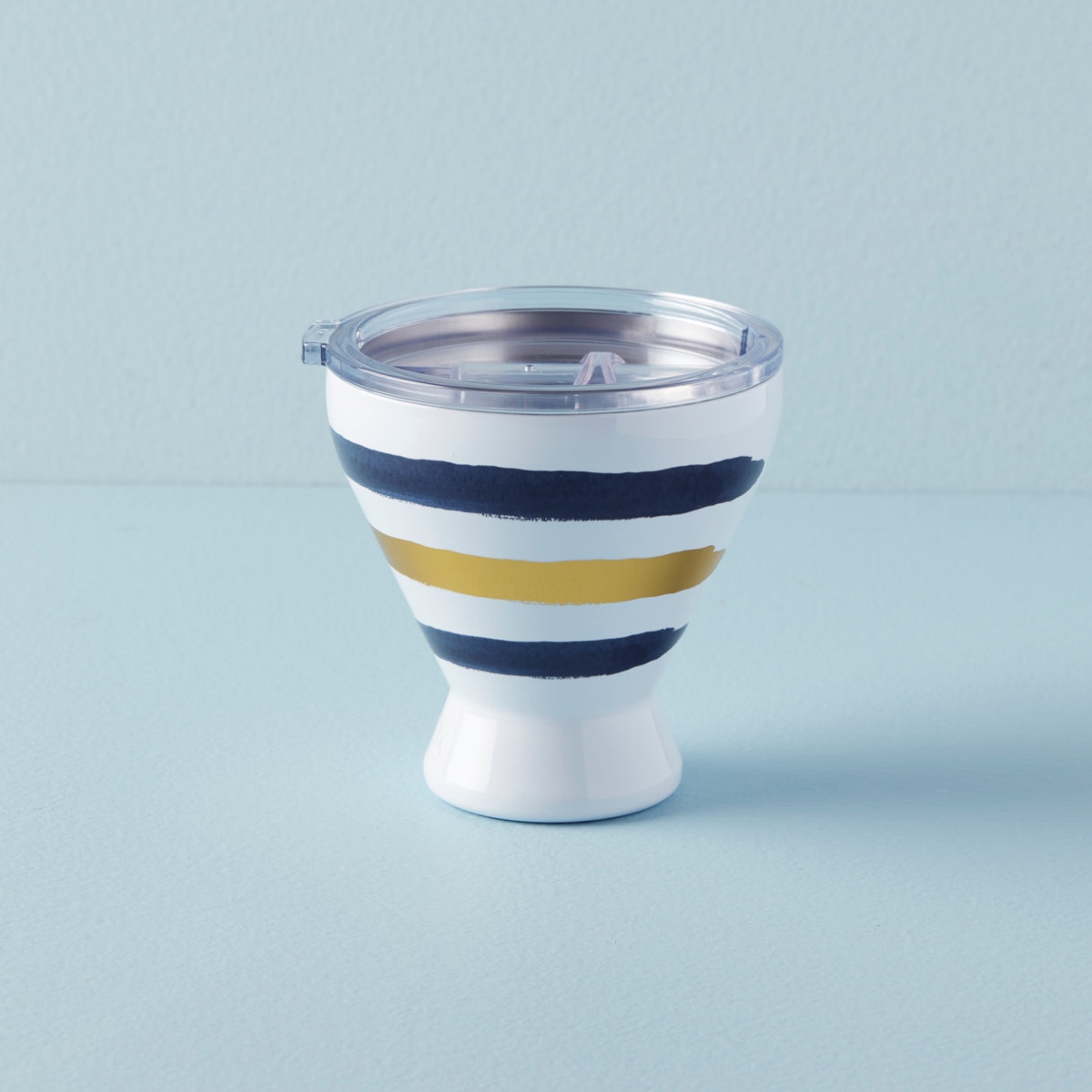 Picture of Lenox 895899 Blue Bay HY Cocktail Tumbler, Stripe