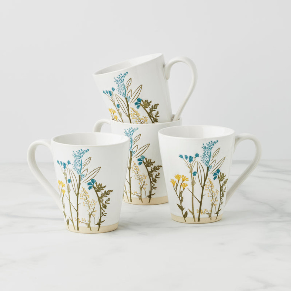 Picture of Lenox 896638 Wildflowers Dinnerware Mugs, Set of 4