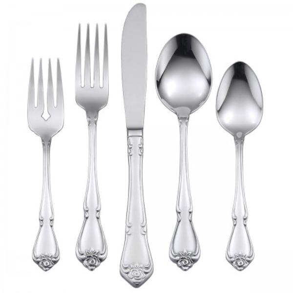 Picture of Oneida B552020A True Rose Cutlery Set, 20 Piece - Pack of 3
