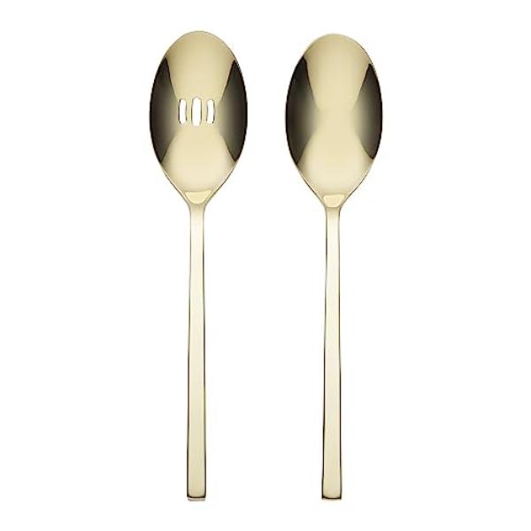 Picture of Oneida 895334 Allay Champagne Serving Spoons, 2 Piece - Set of 6