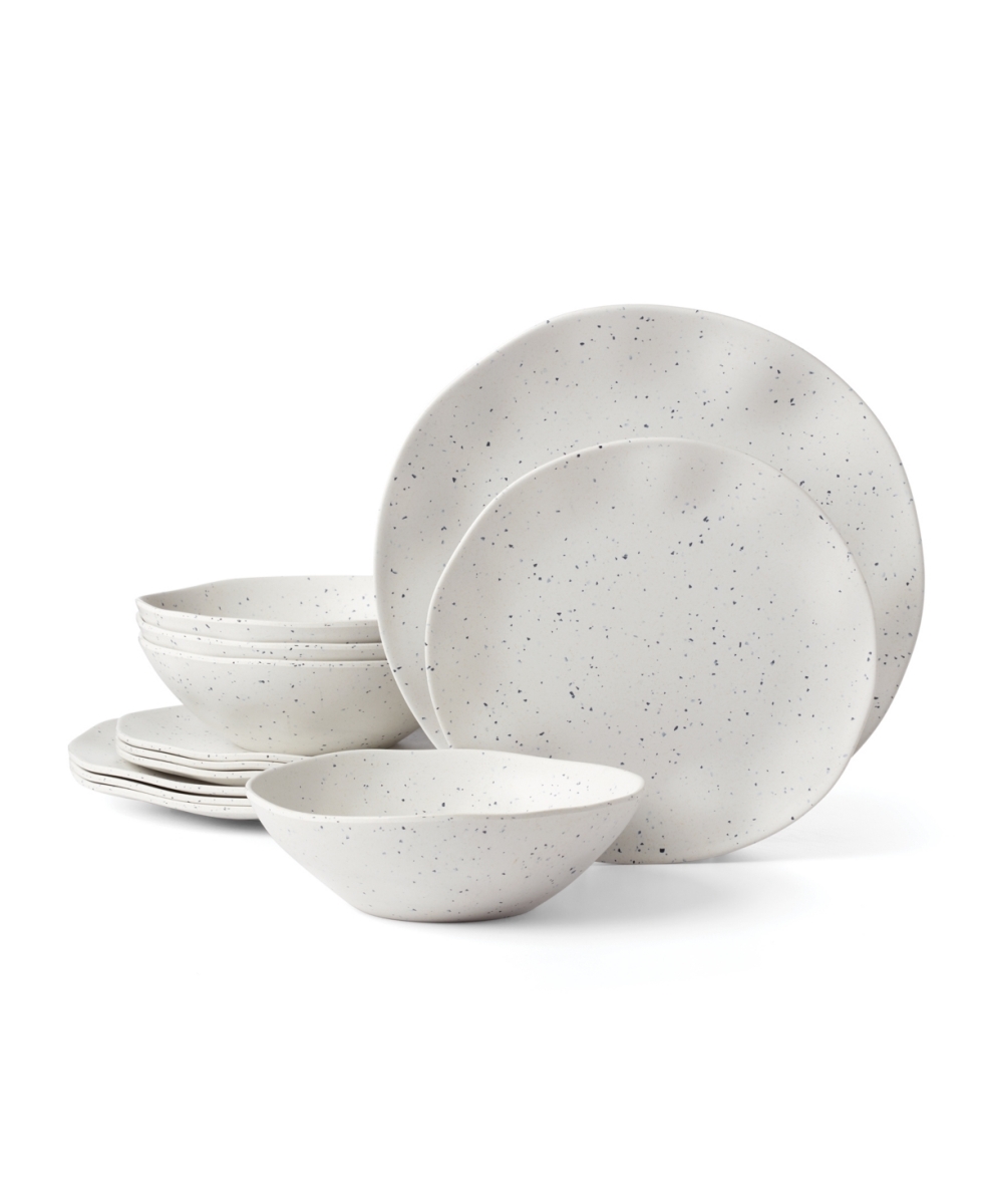 Picture of Oneida 895951 Terrazzo Melamine Dinnerware Set, Cream - 12 Piece