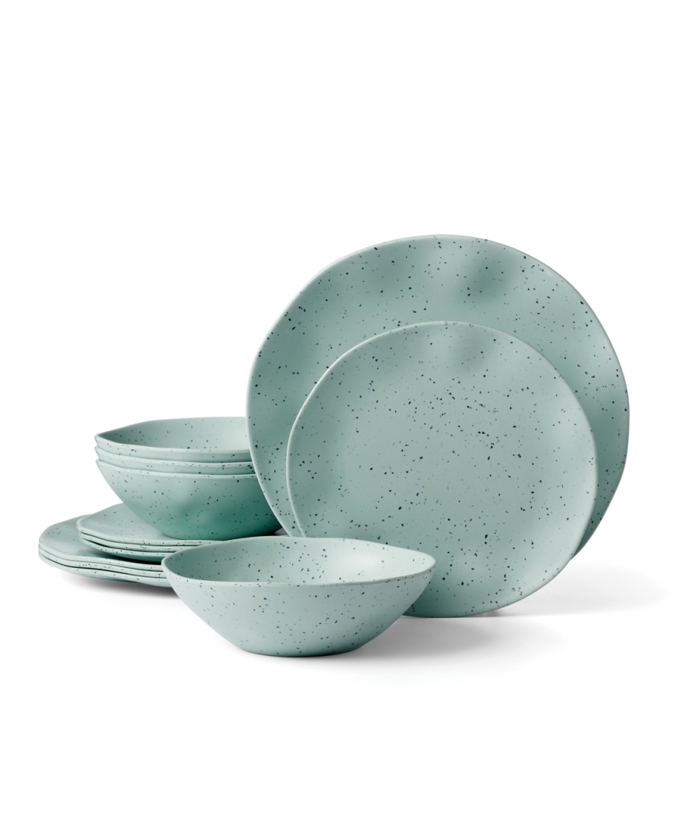 Picture of Oneida 895952 Terrazzo Melamine Dinnerware Set, Mint - 12 Piece