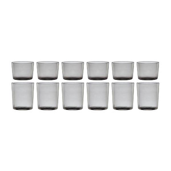 Picture of Oneida 895978 Oneida Stackables Glass, Smoke - Set of 12