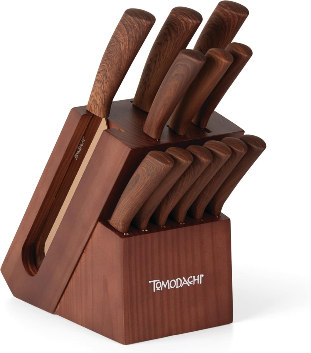 Picture of Hampton Forge 894730 8 in. Raintree Copper Block Set, Brown & Wood - 13 Piece