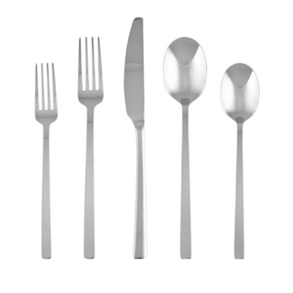 Picture of Cambridge 336620CNW12R Beacon Mirror 18-0 Stainless Steel Flatware Set, Silvertone - 20 Piece