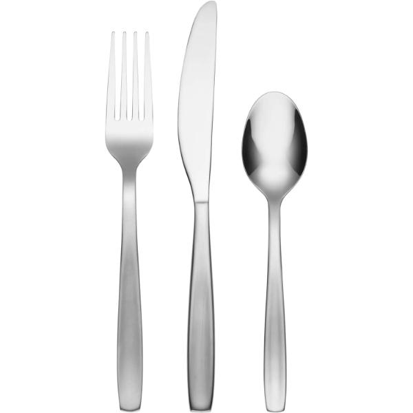 2875V2HCCB89 Paulina Mirror 18-0 Stainless Steel Flatware Set, Satin - 6 Piece