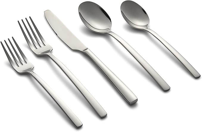 336645CNW13R Silversmiths Beacon Mirror 18-0 Stainless Steel Flatware Set - 45 Piece - Pack of 6