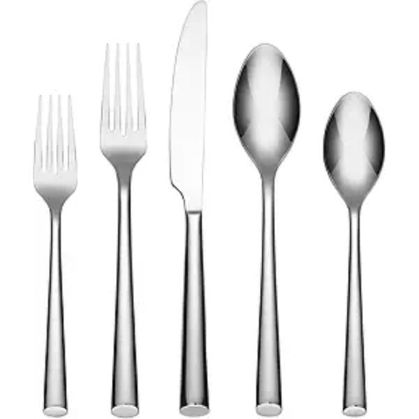 Picture of Cambridge 346220CNW12DS Gilda Mirror 18-0 Stainless Steel Flatware Set, Silver - 20 Piece