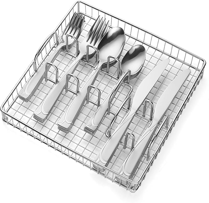 Picture of Cambridge 425540CJB2R Mena 18-0 Stainless Steel Flatware Set with Server - 40 Piece