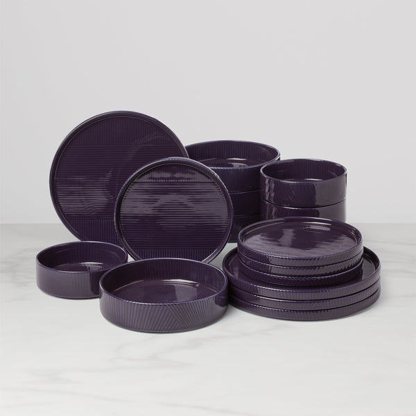 897948 Modulus Nightshade Dinnerware Set - 16 Piece