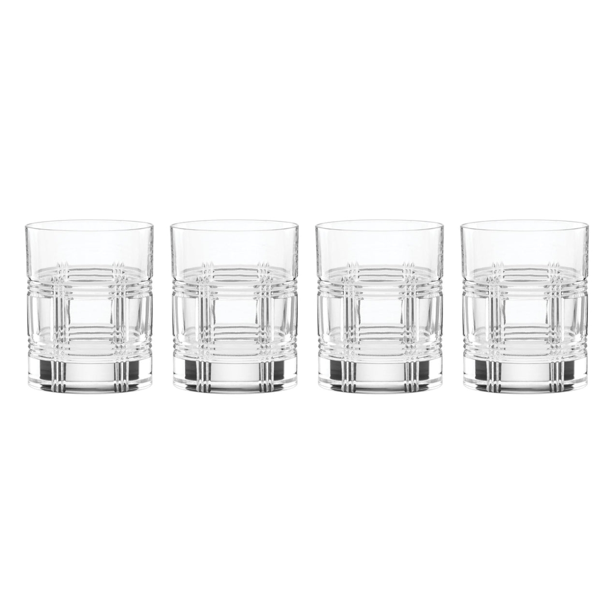 Picture of Reed & Barton 894592 Hudson Crystal Double Old Fashioned Glasses, Set of 4
