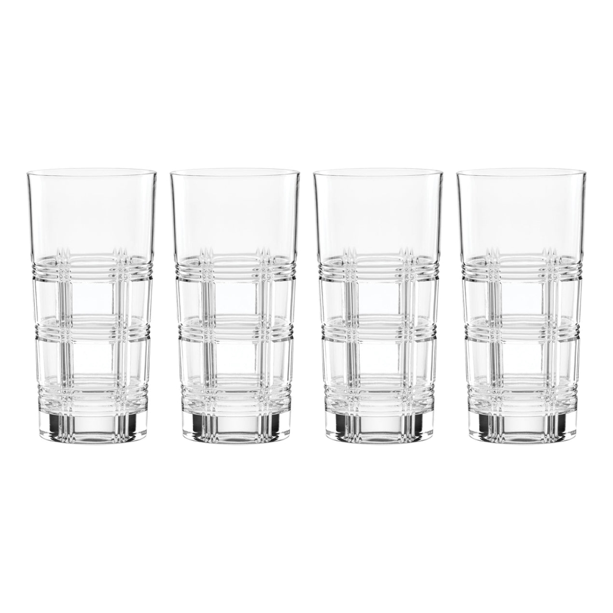 Picture of Reed & Barton 894593 Hudson Crystal Highball Glasses, Set of 4