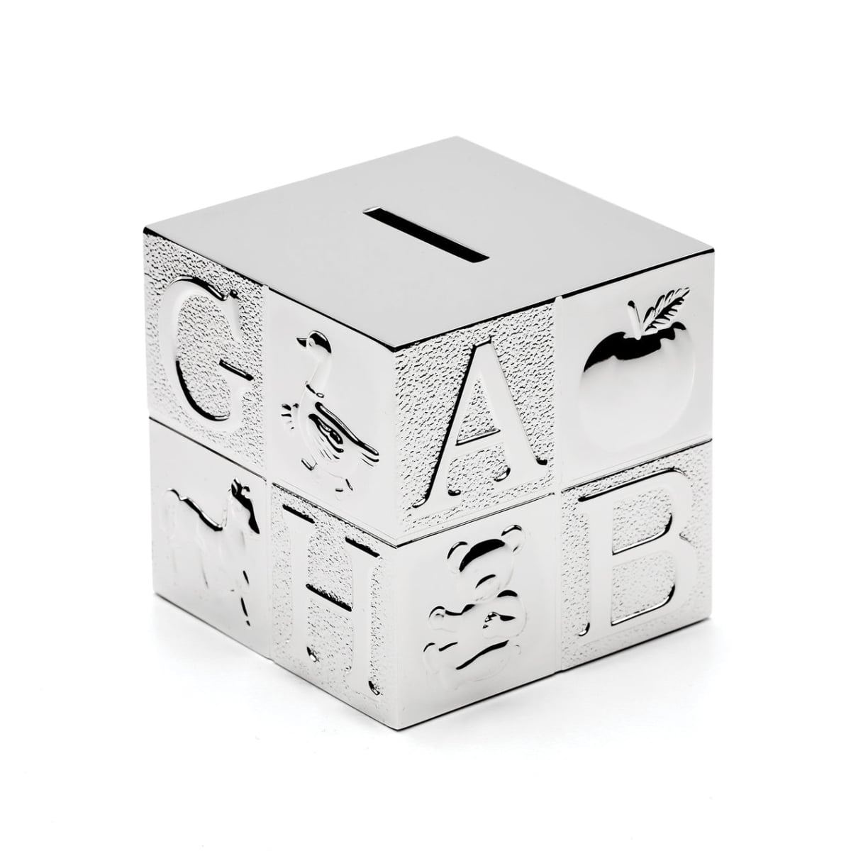 Reed & Barton Abc Collection Coin Bank, 2.8" - Silver