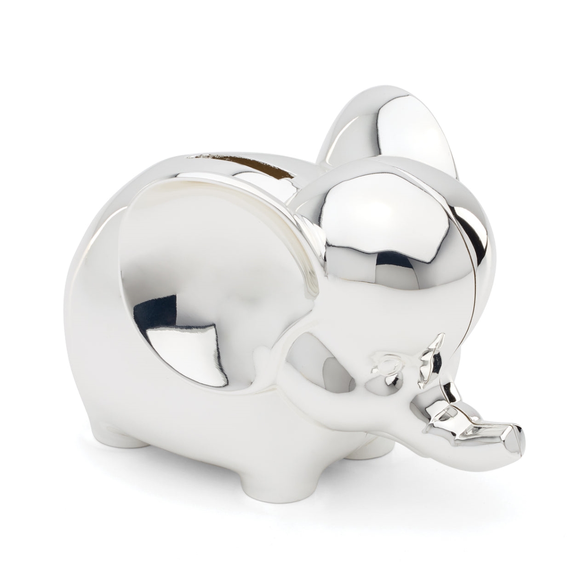 Reed & Barton Elephant Coin Bank, 4.75" - Silver