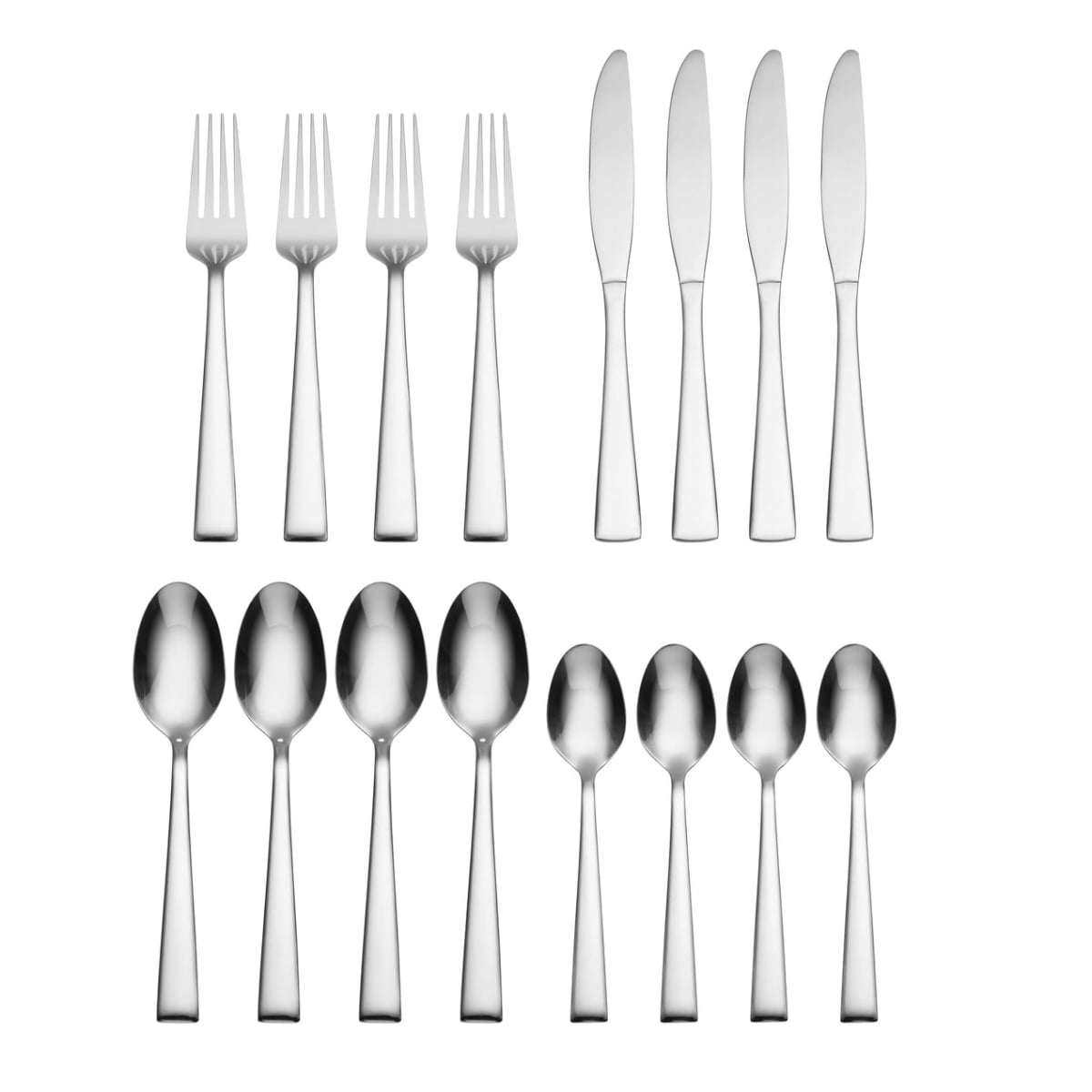 Picture of Hampton Forge 147A016HSN Catalina Mirror Flatware Set, 16 Piece