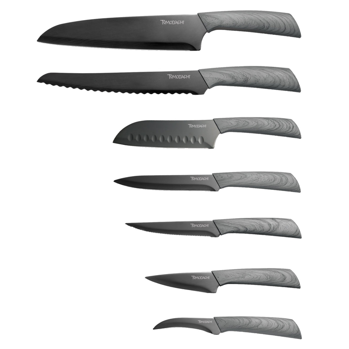 Picture of Hampton Forge HMC01B612L Raintree Ash Cutlery Knife Block Set, 13 Piece