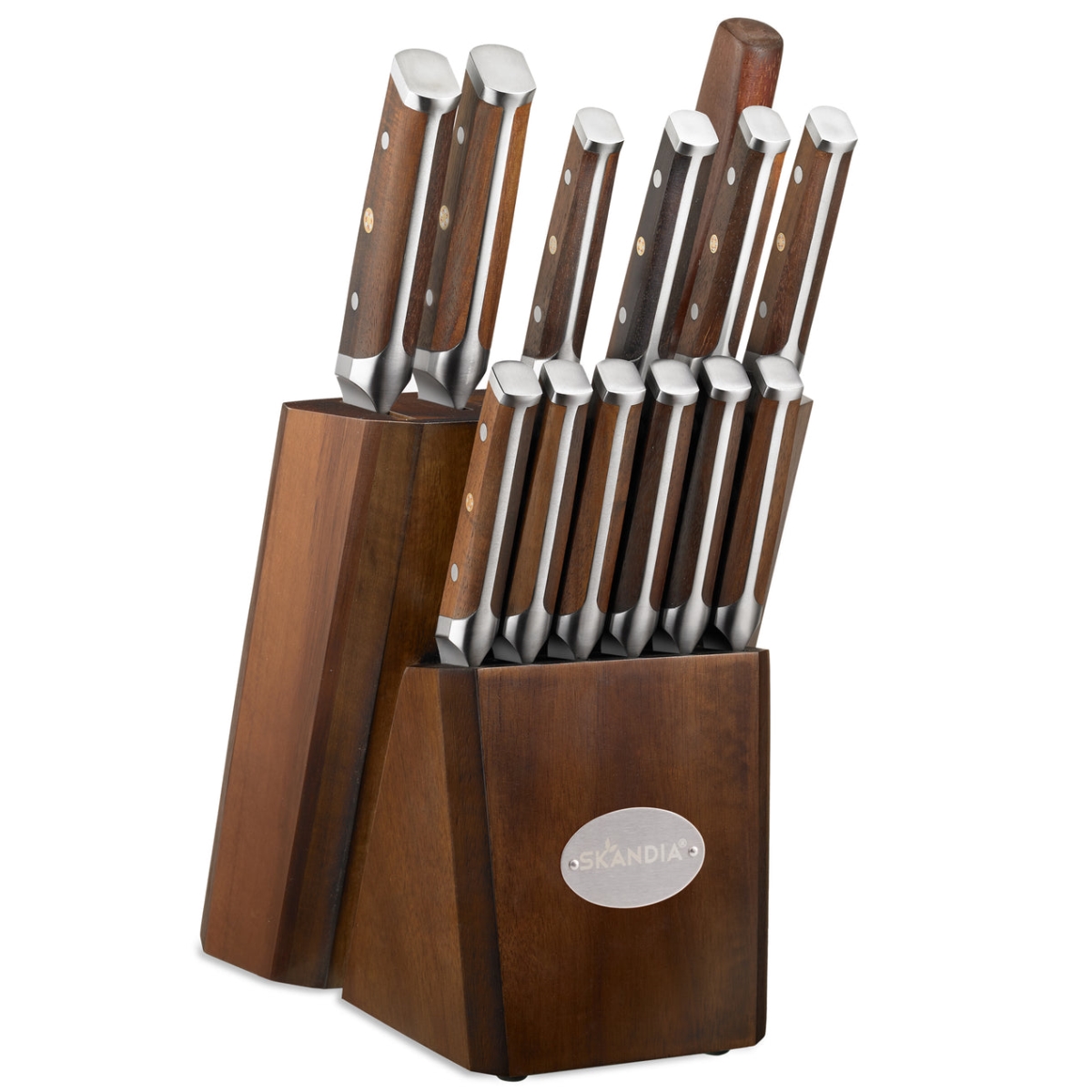 Picture of Hampton Forge SCS51W14K Harley Cutlery Knife Block Set, 14 Piece