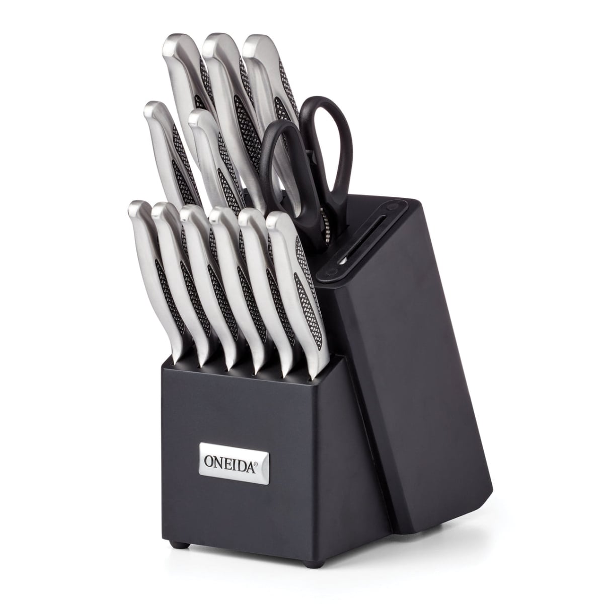 Picture of Oneida 14322 Cutlery Knife Block Set with Built-in Sharpener, 14 Piece