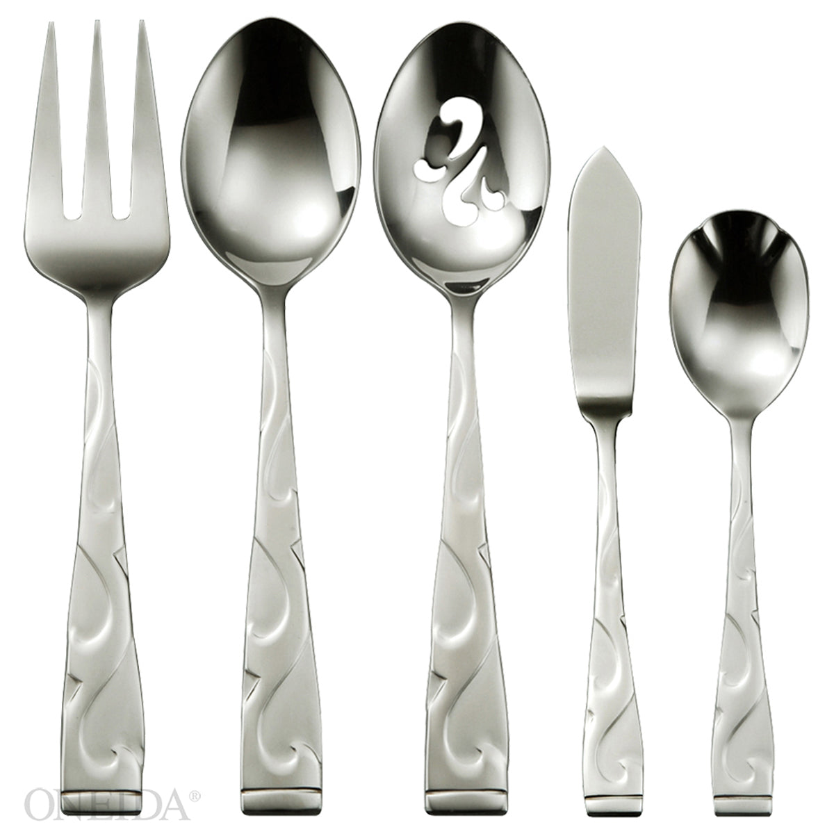 Picture of Oneida B340005A Tuscany Flatware Serving Set, 5 Piece