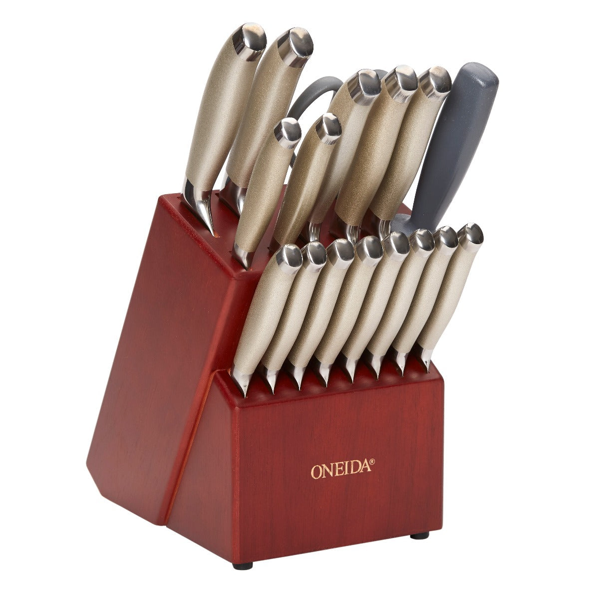 Picture of Oneida 55274L20 Stainless Steel Peened Cutlery Knife Set, 18 Piece